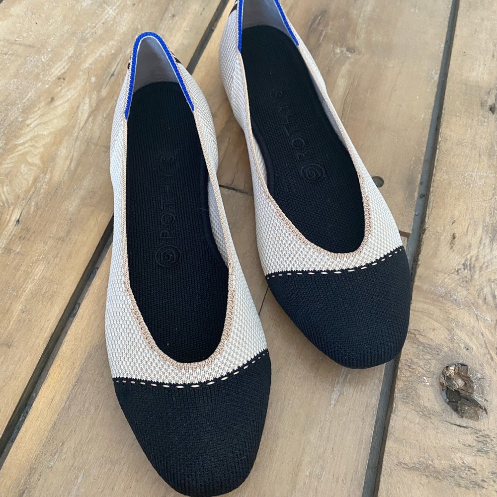 Brand new Rothy’s square toe flats
